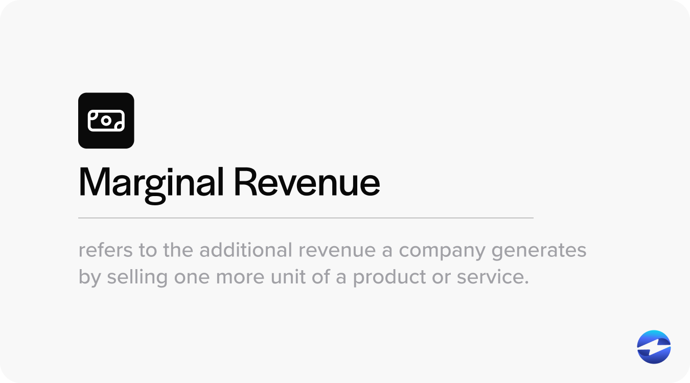 what is the best definition of marginal revenue?