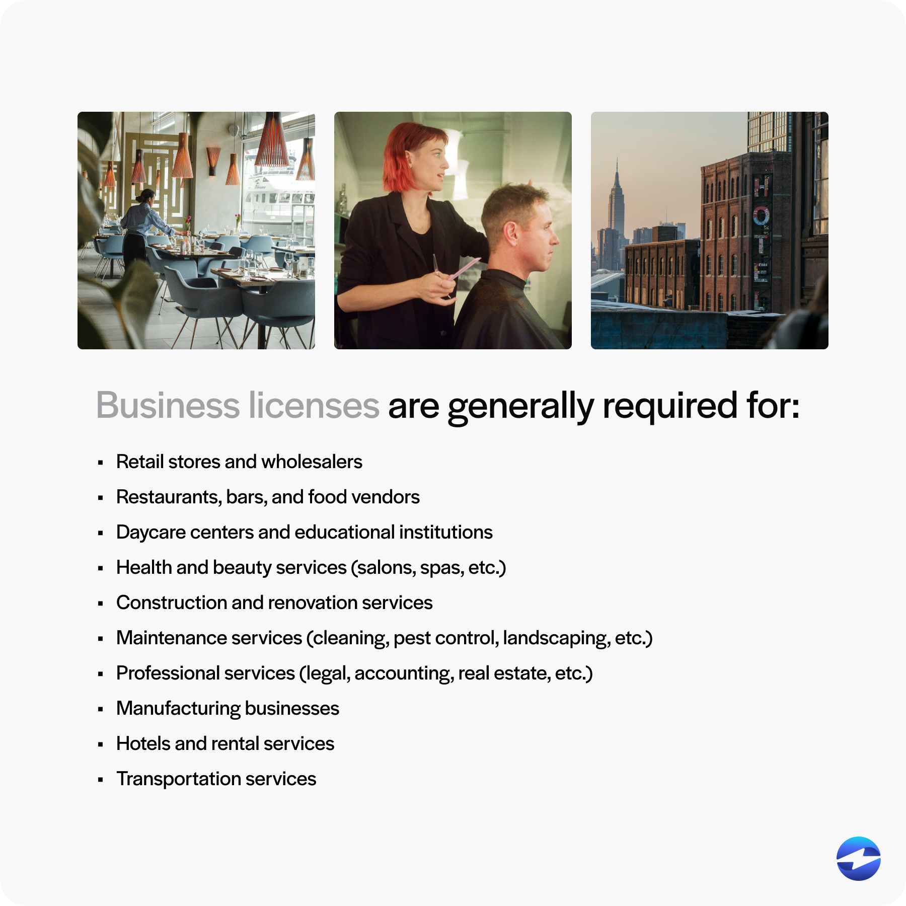 when are business licenses required