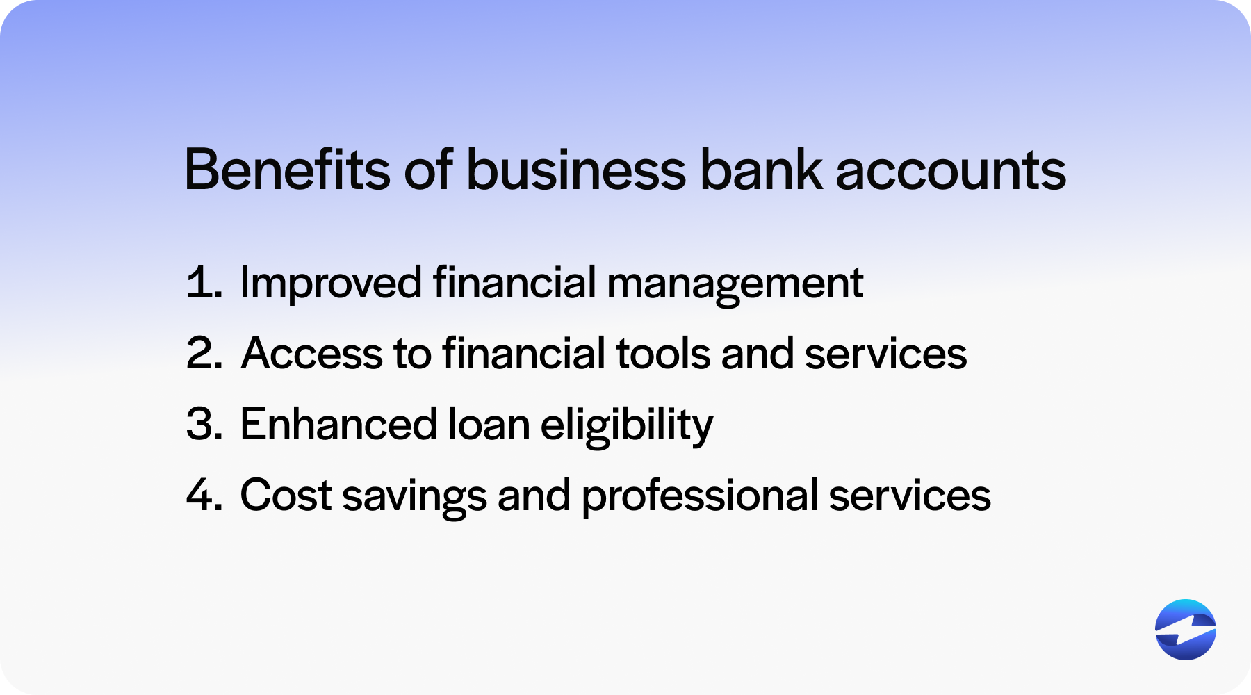 benefits of business bank accounts