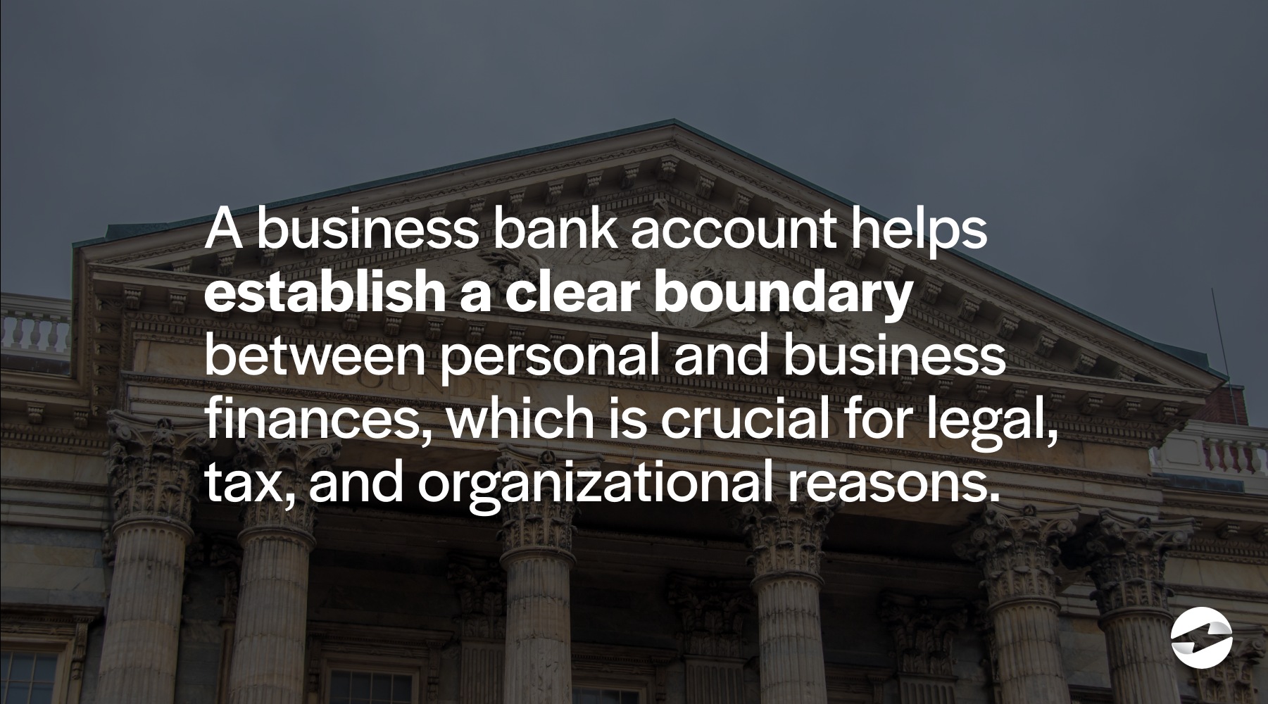 why do you need a business bank account