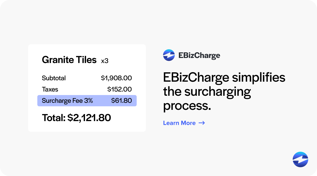 ebizcharge surcharging