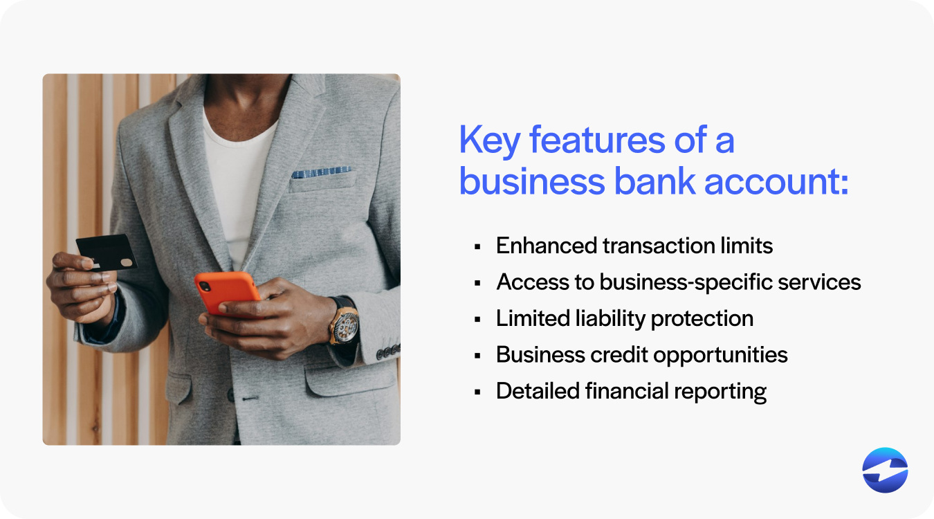 key features business bank account