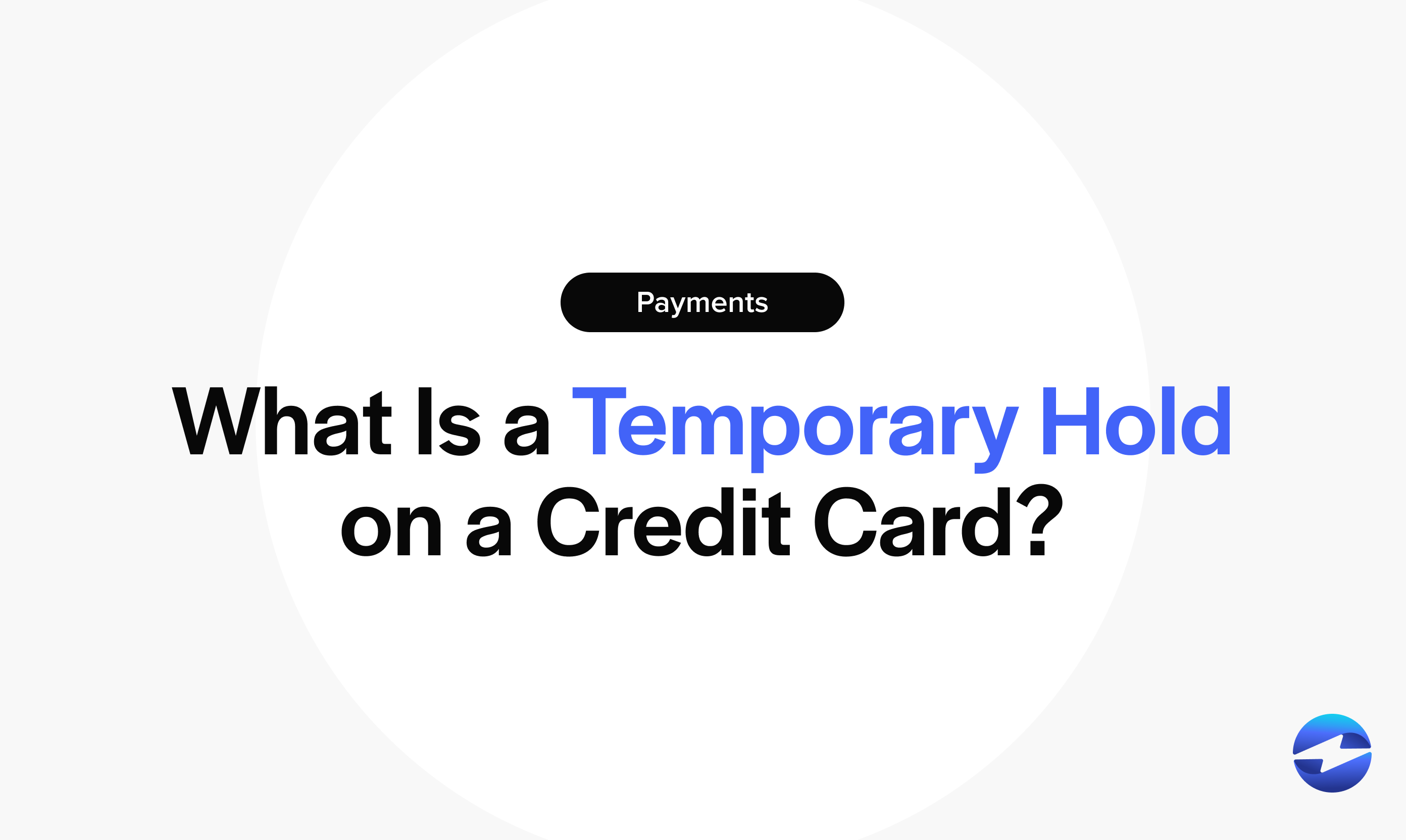 what is a temporary hold on a credit card