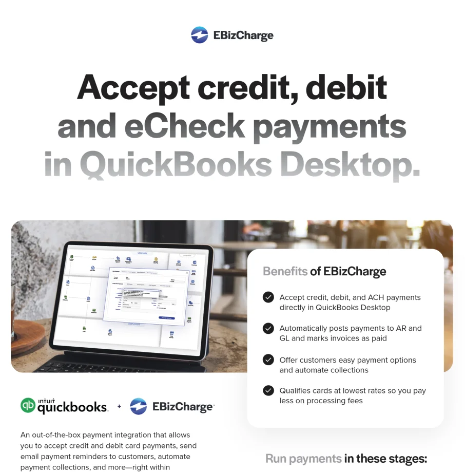 Quickbooks Desktop integration features
