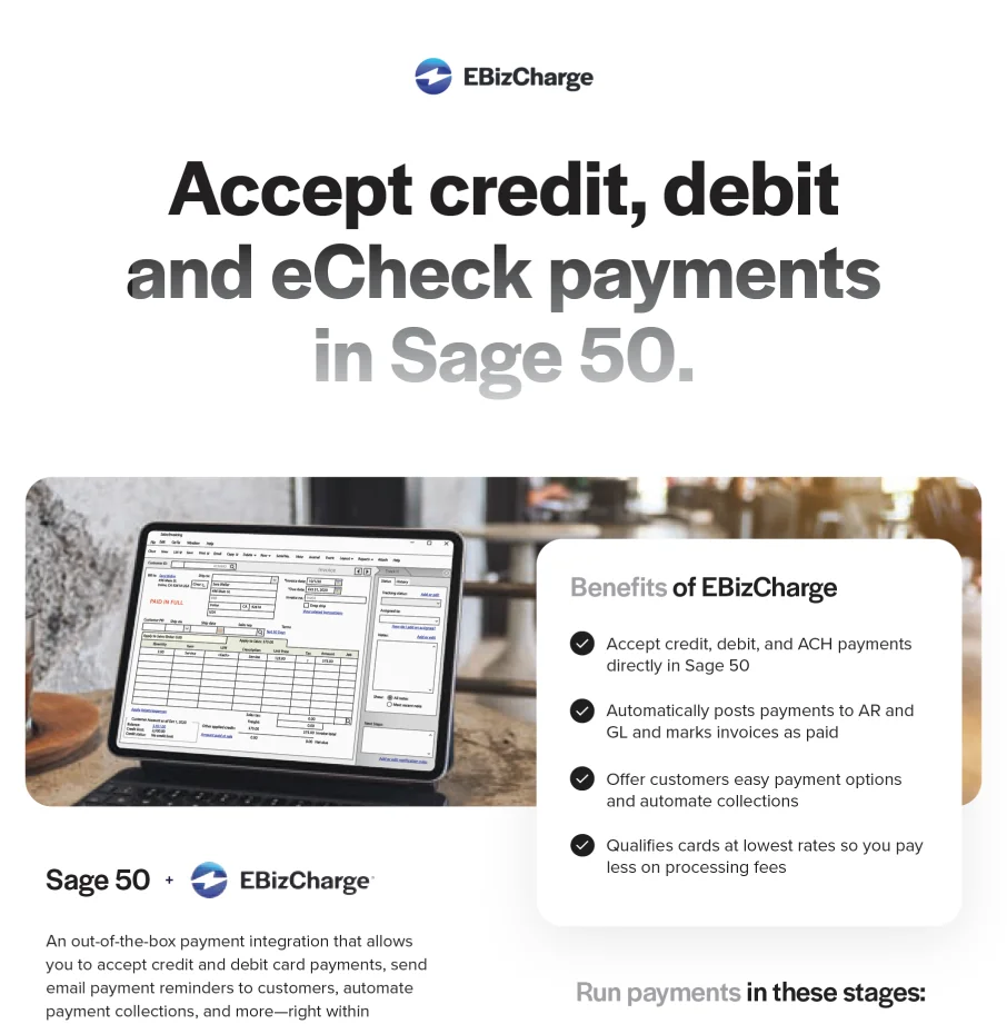 Sage 50 credit card processing integration