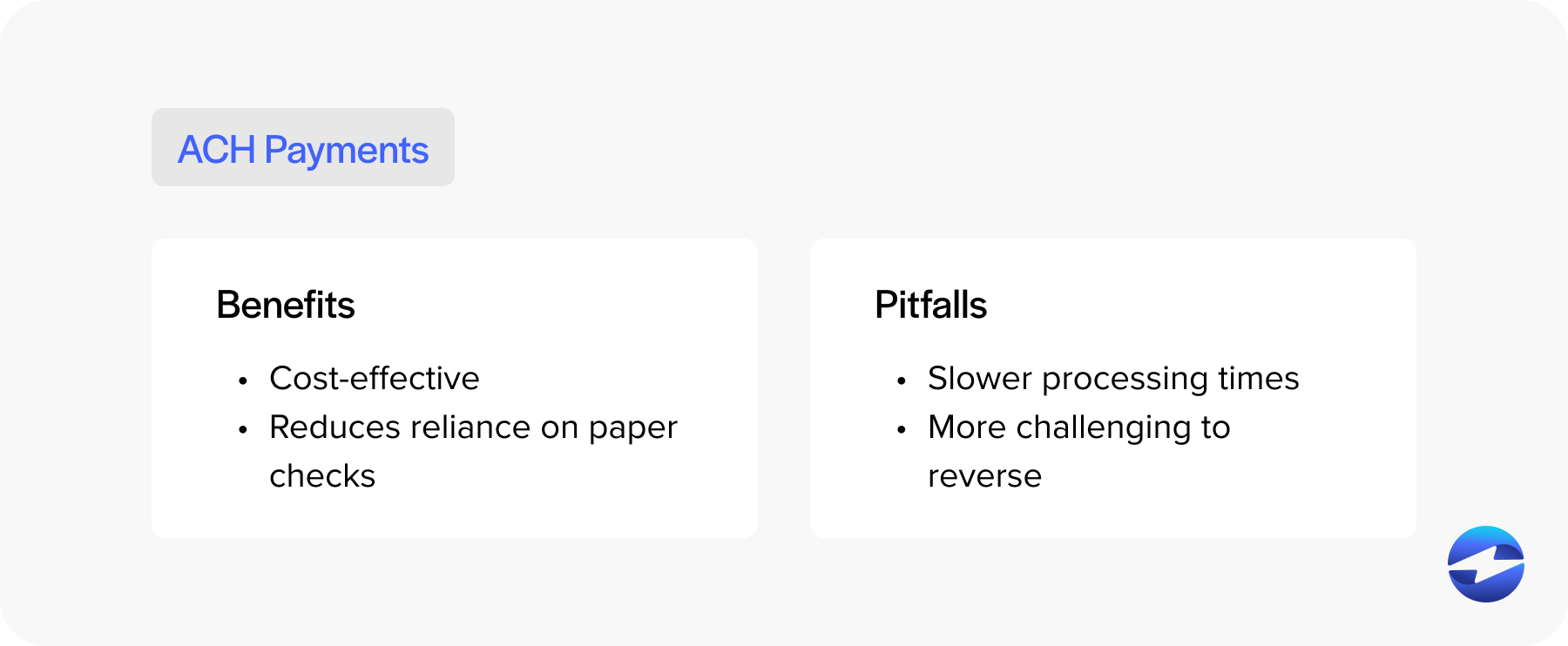ach pros and cons
