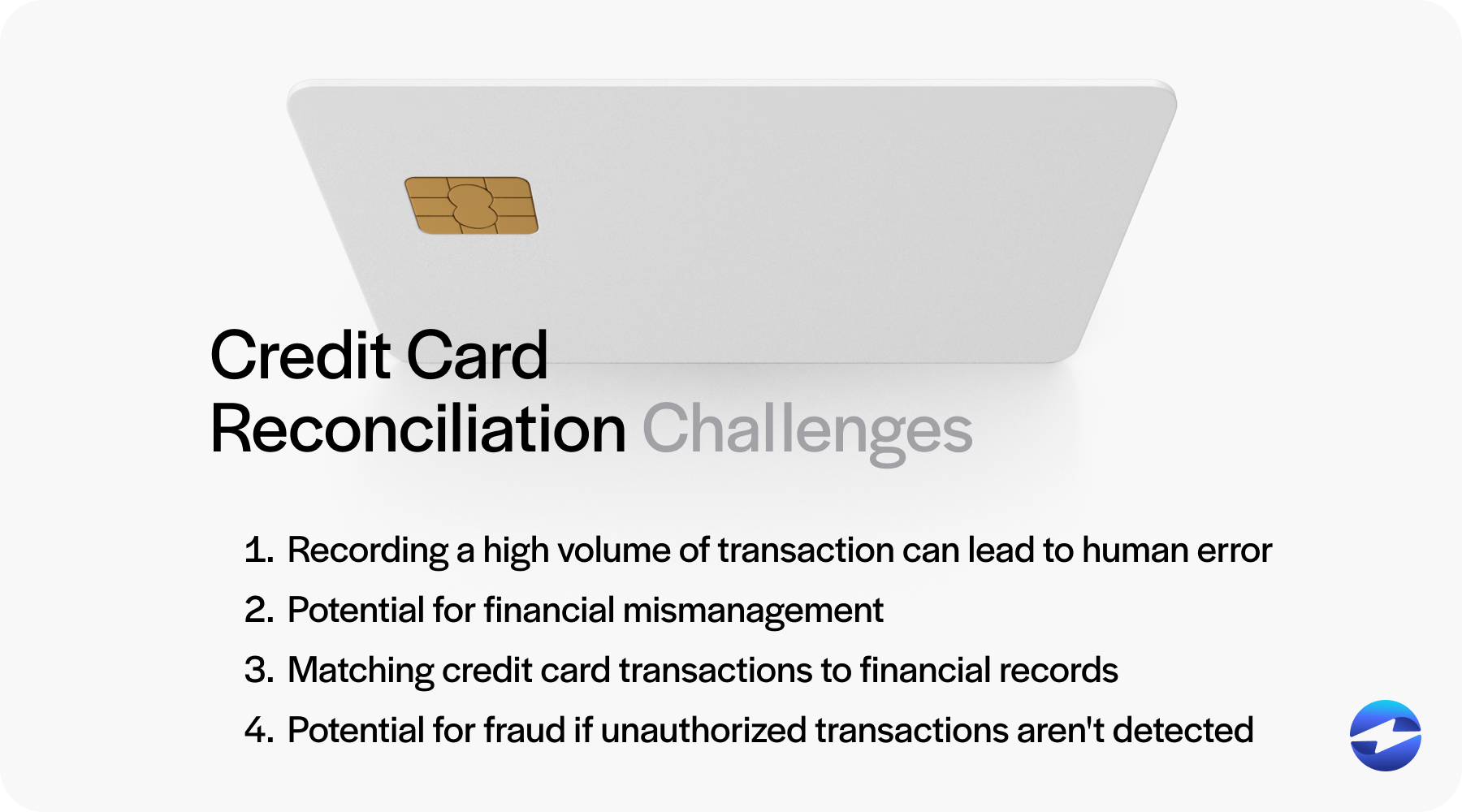 credit card reconciliation challenges