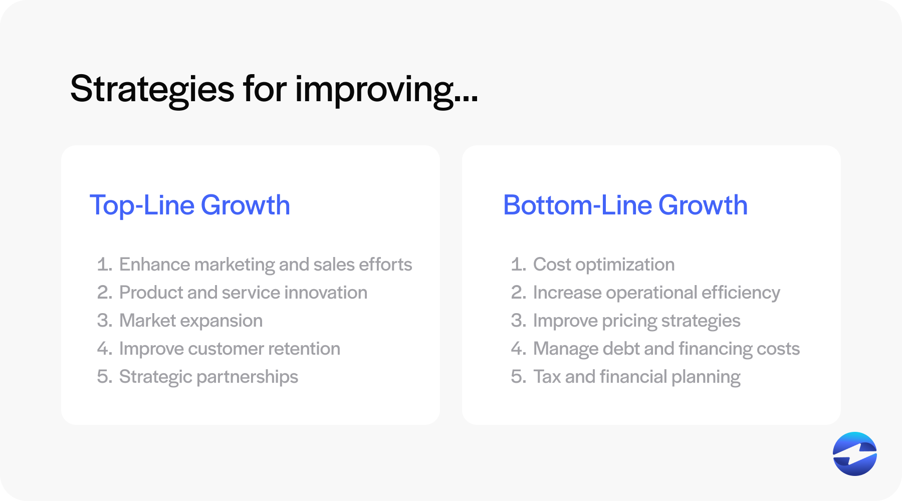 strategies for improving growth