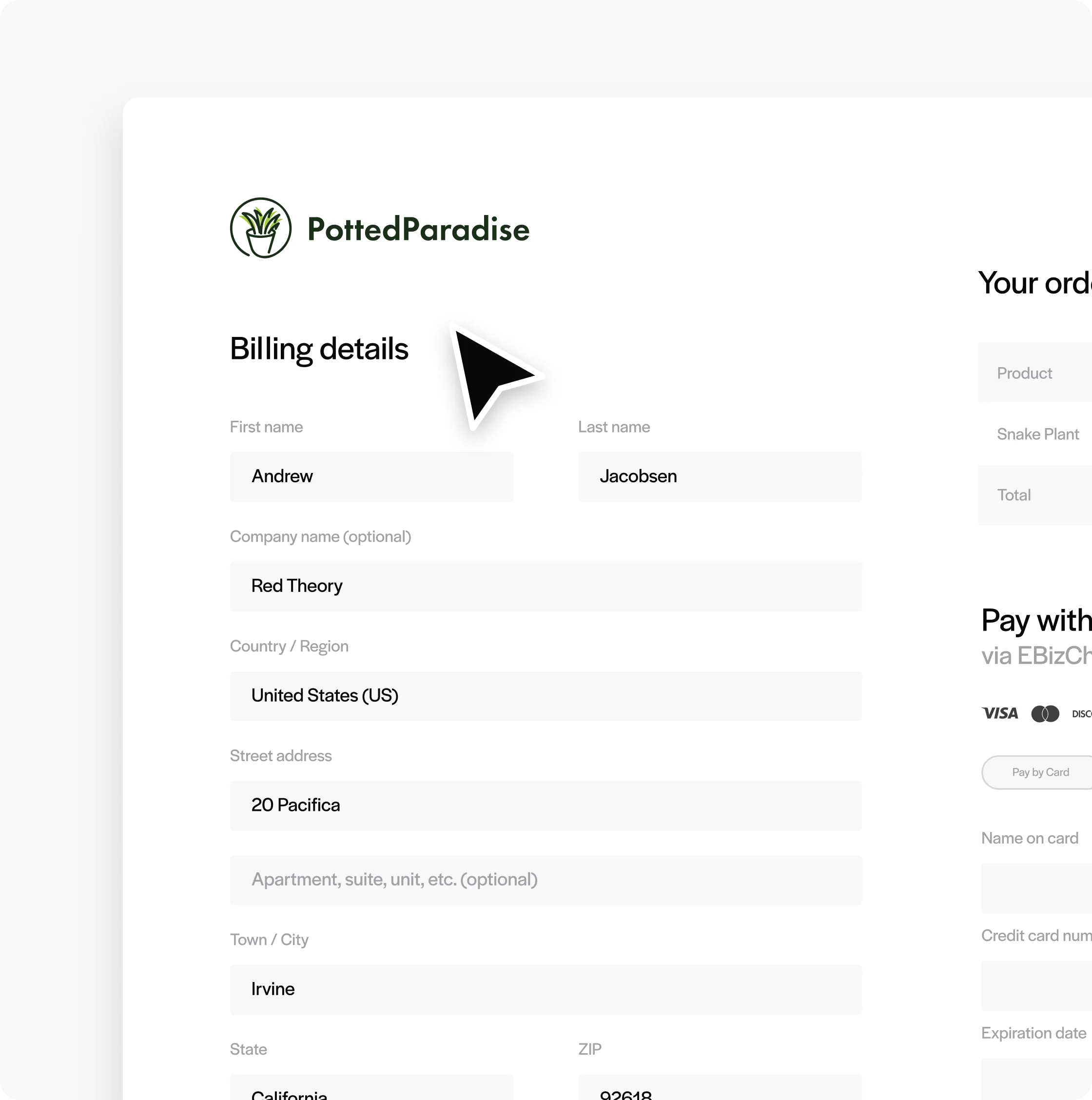 Customize checkout to your brands Customize checkout to your brand