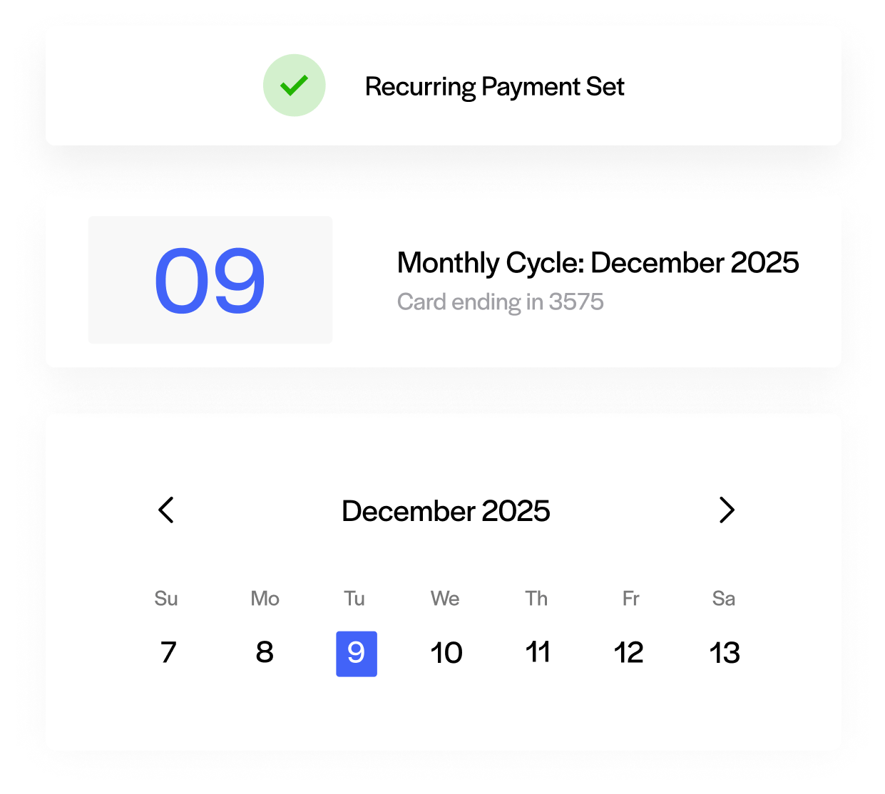 Set up recurring billing