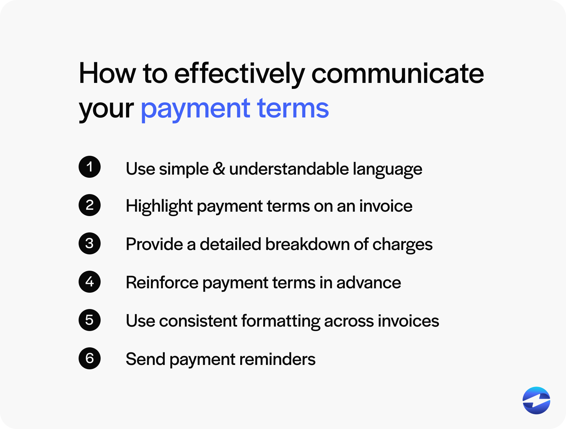 how to effectively communicate your payment terms