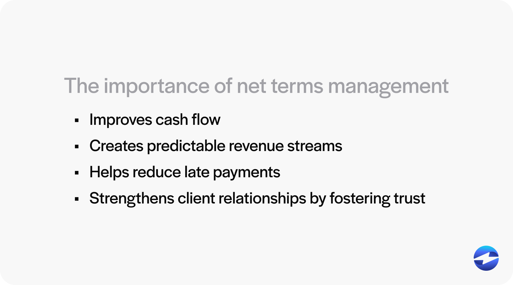 importance of net terms management