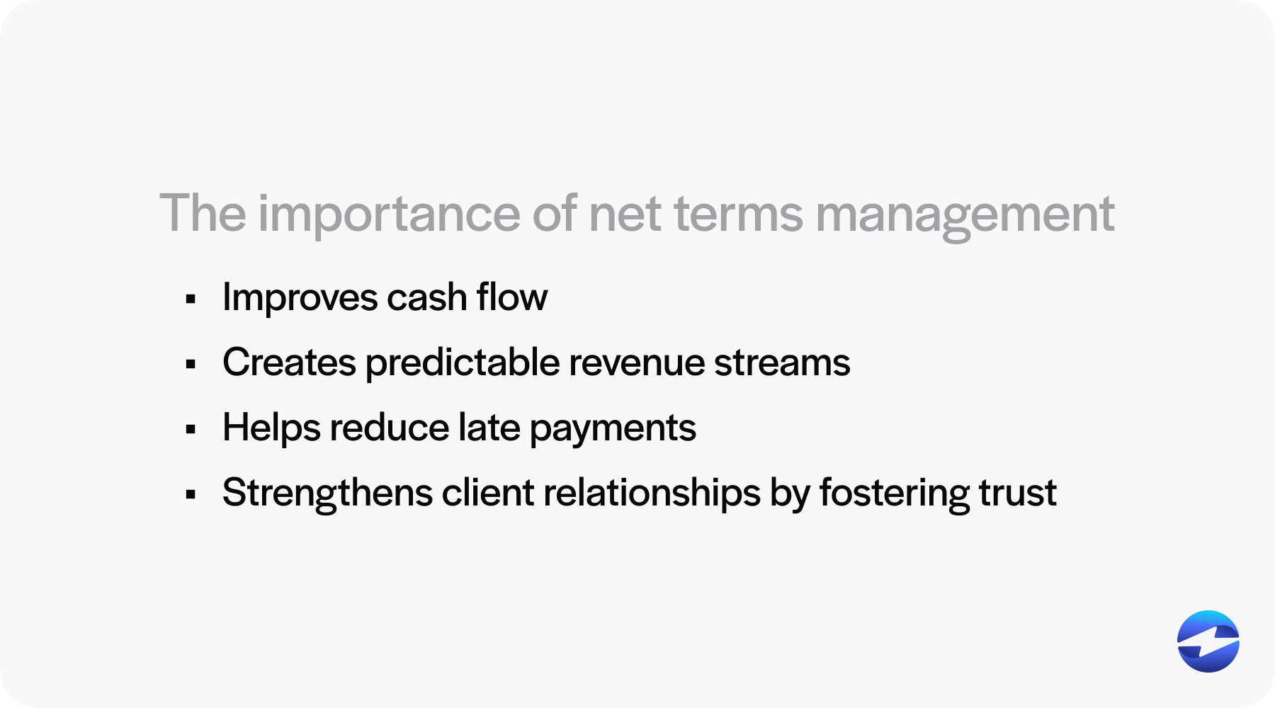 importance of net terms management