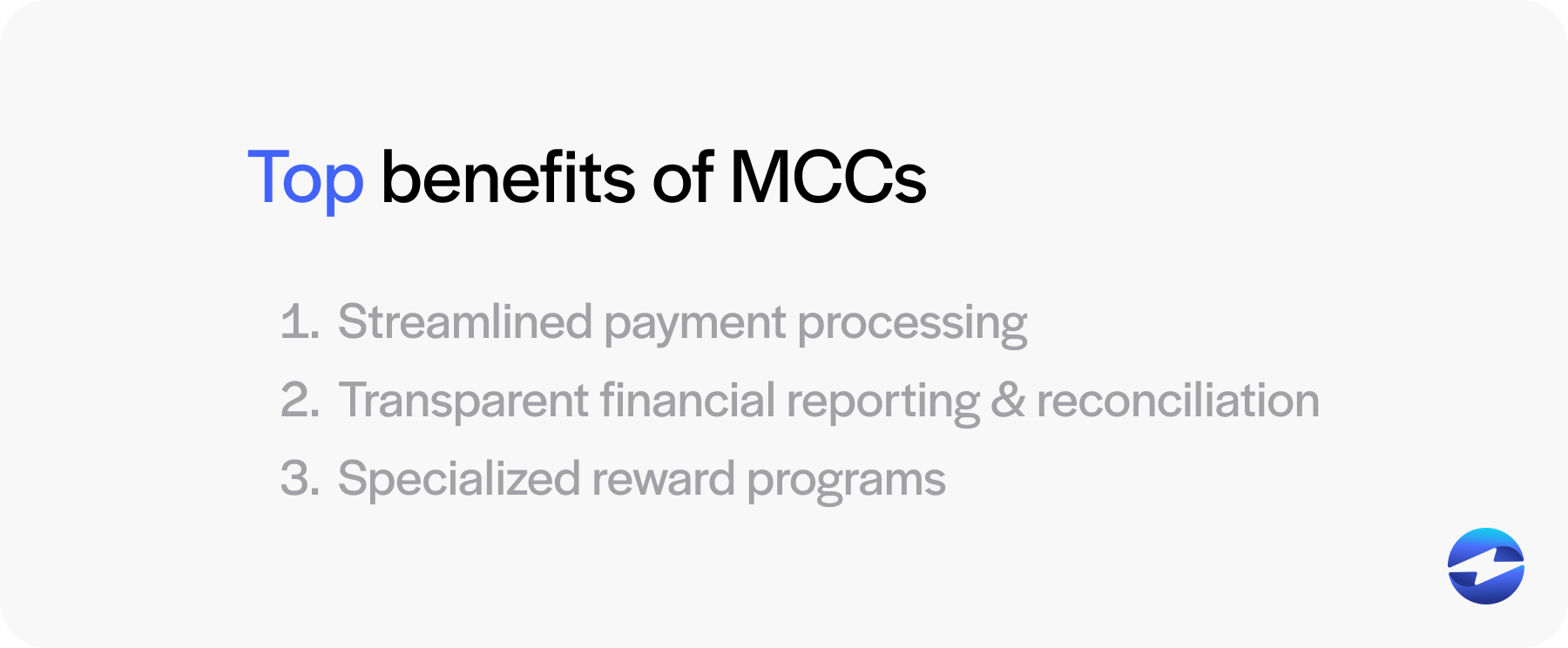 top benefits of mccs