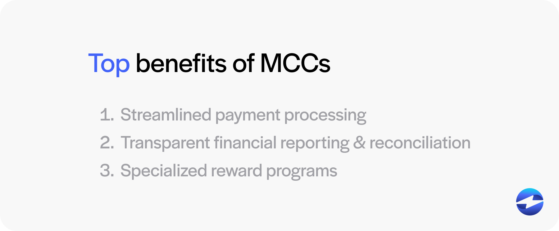 top benefits of mccs