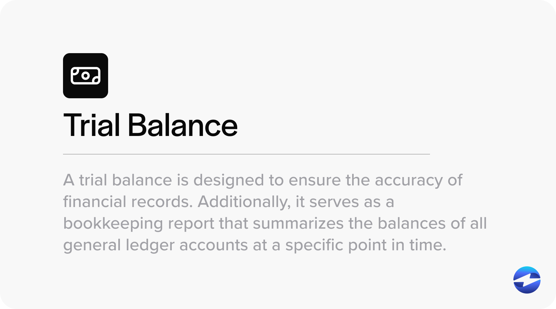 what is a trial balance