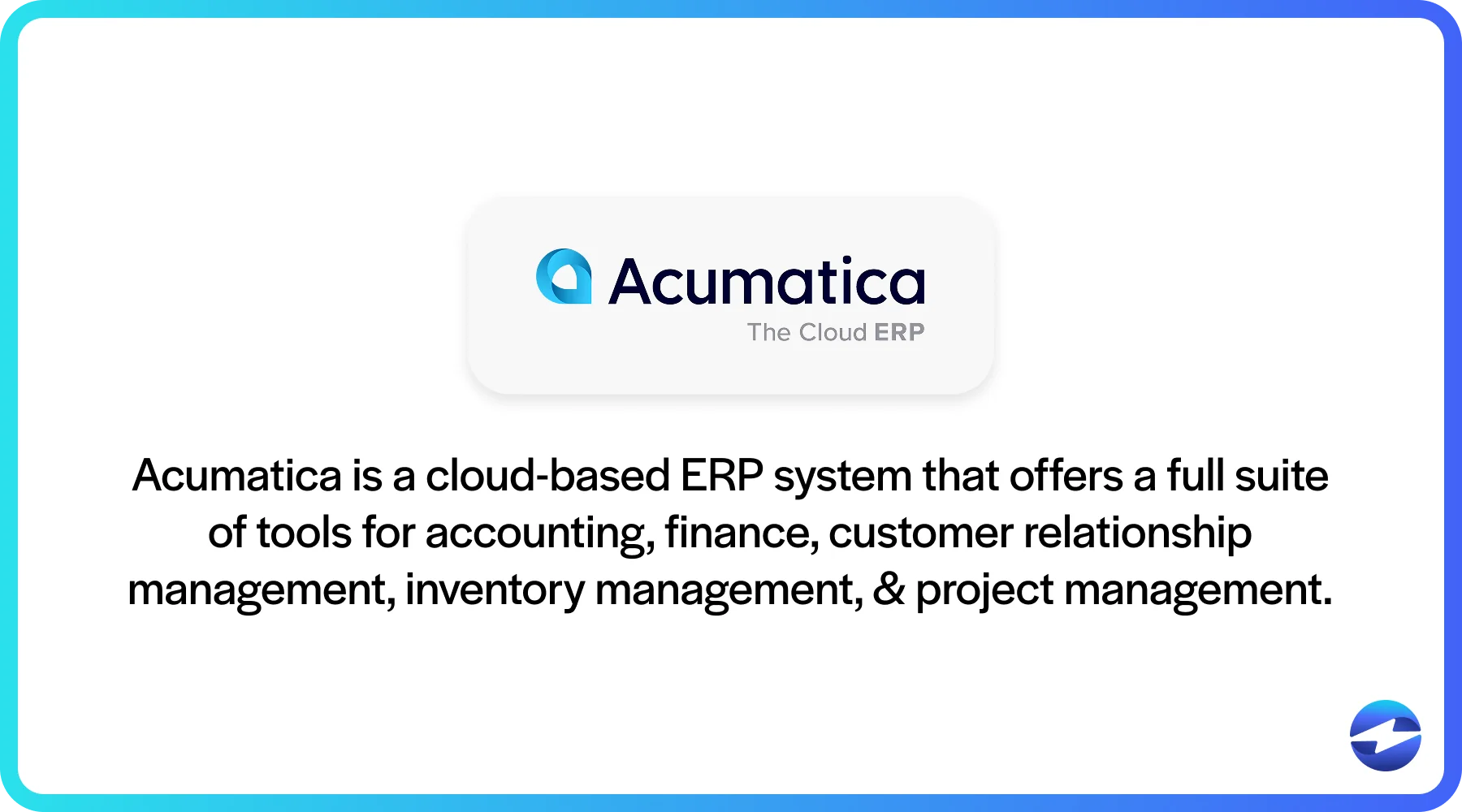 acumatica overview