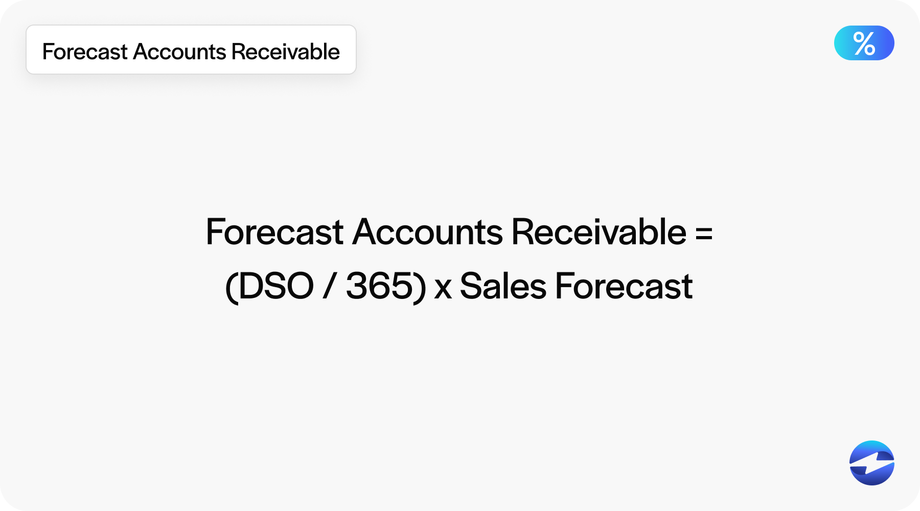 forecasting accounts receivable formula