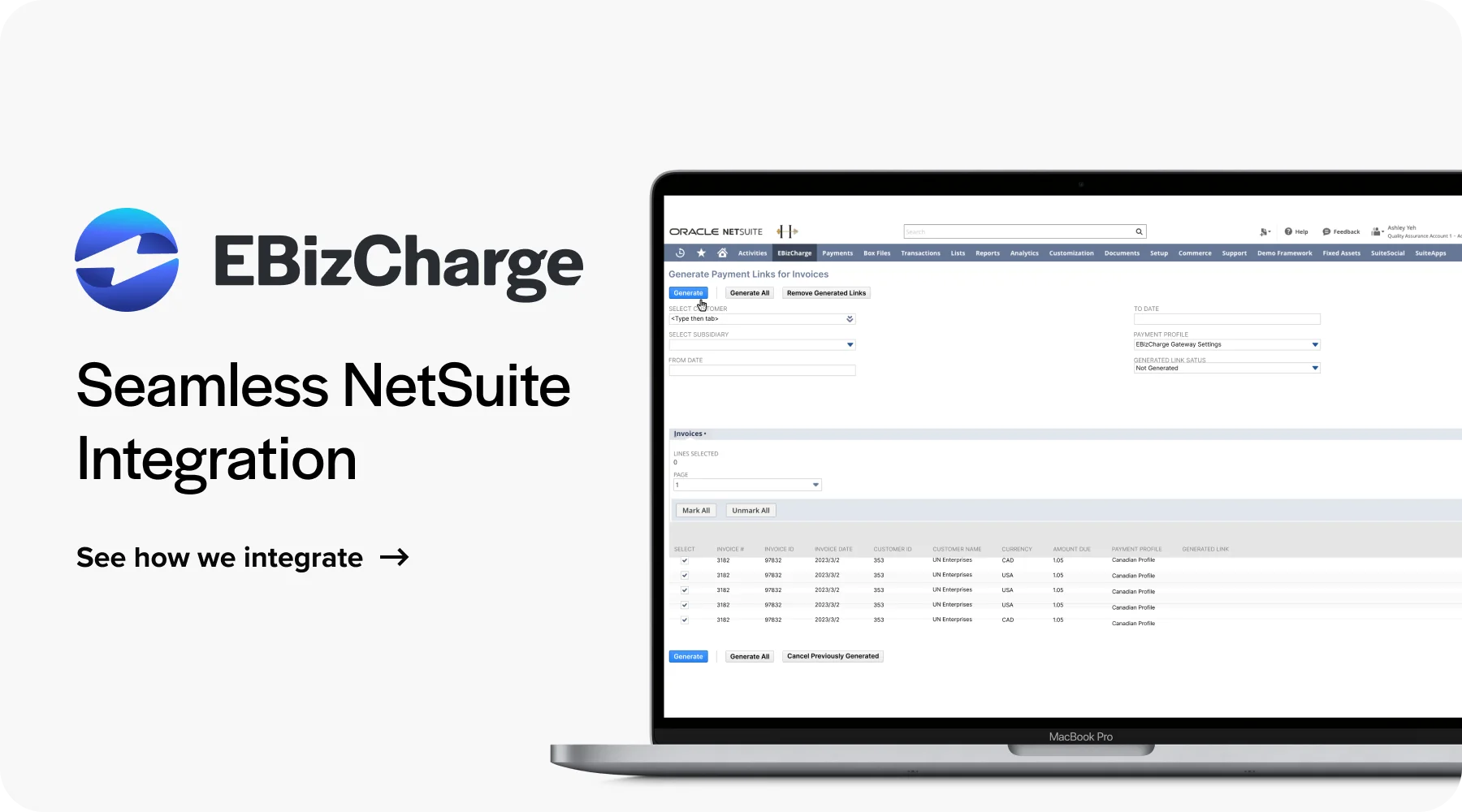 seamless netsuite integration