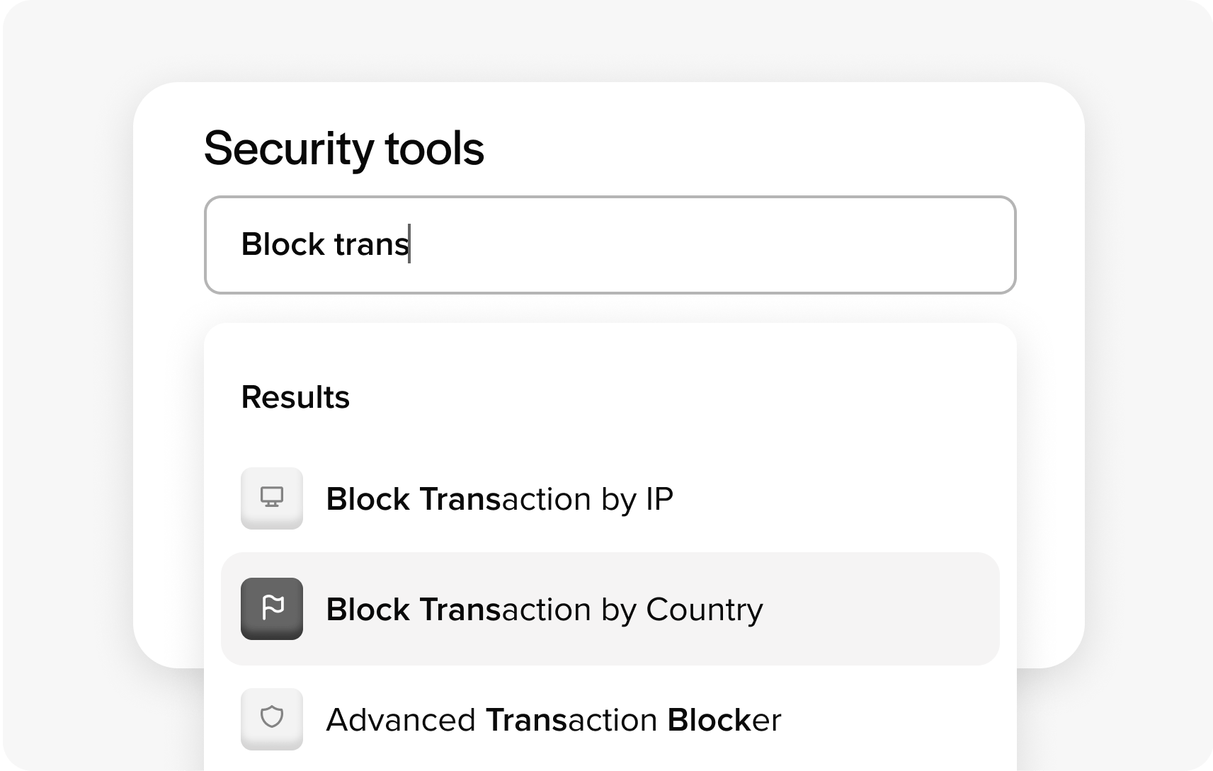 Fraud prevention tools Fraud prevention tools