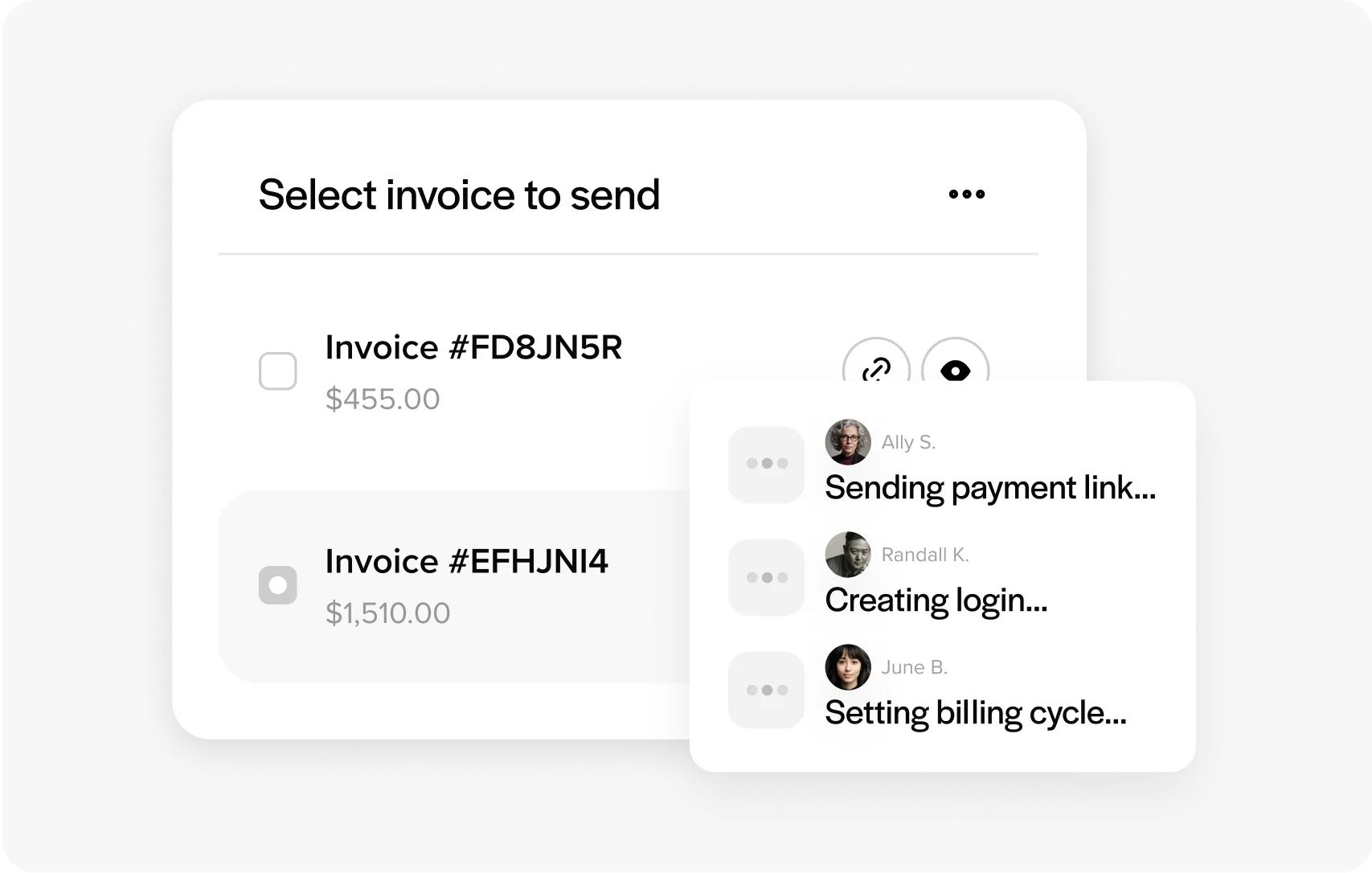 Send invoices and get paid online