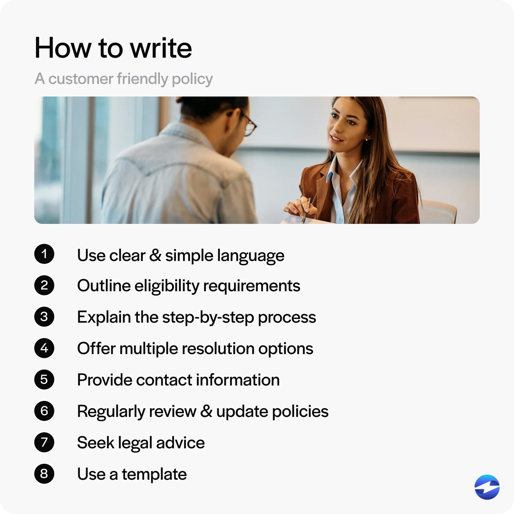 how to write a policy a customer friendly cancellation policy