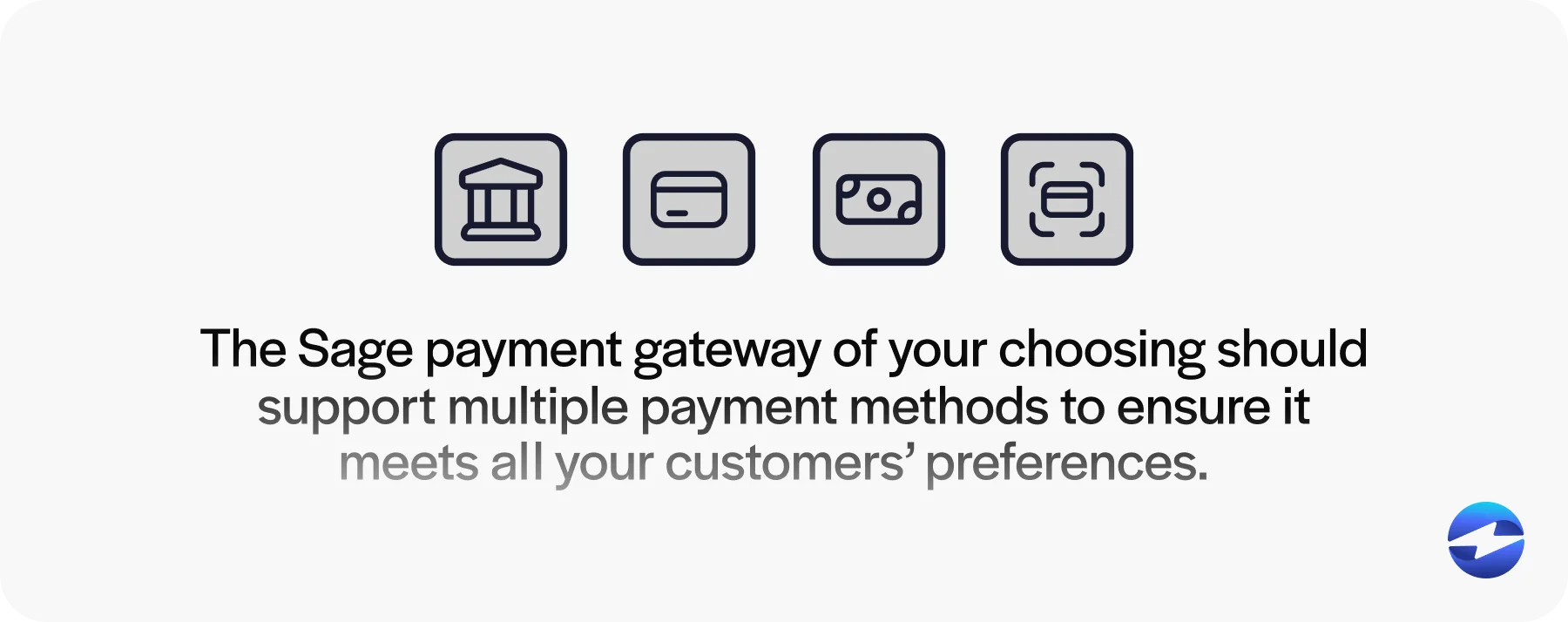 multiple payment methods in sage