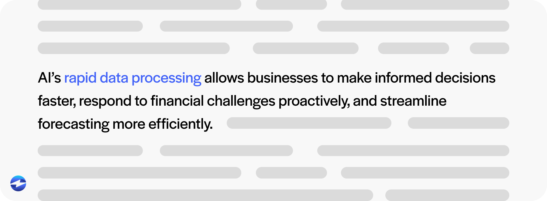 rapid data processing helps businesses make informed decisions 