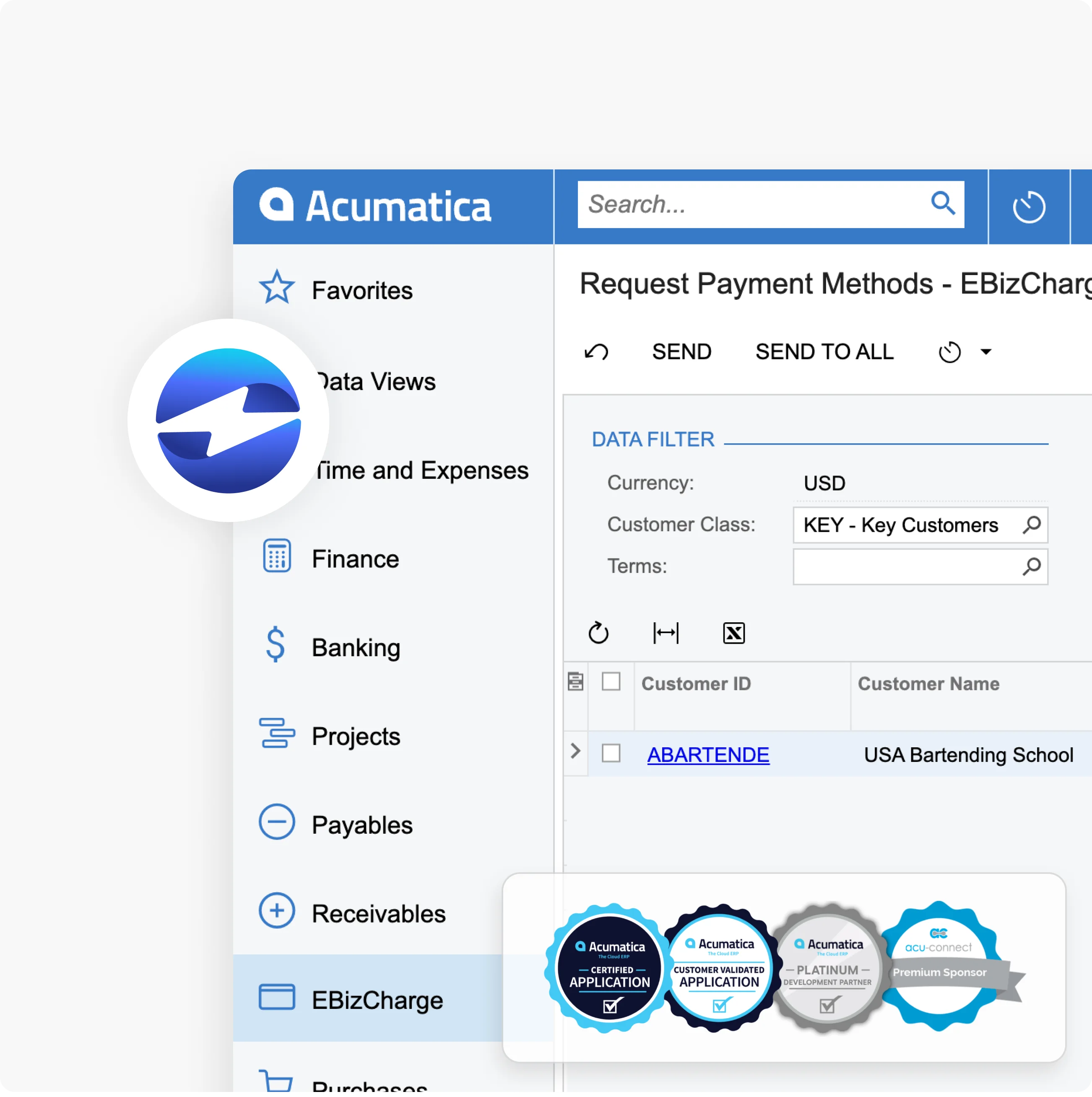 Award-winning payment solution for Acumatica.