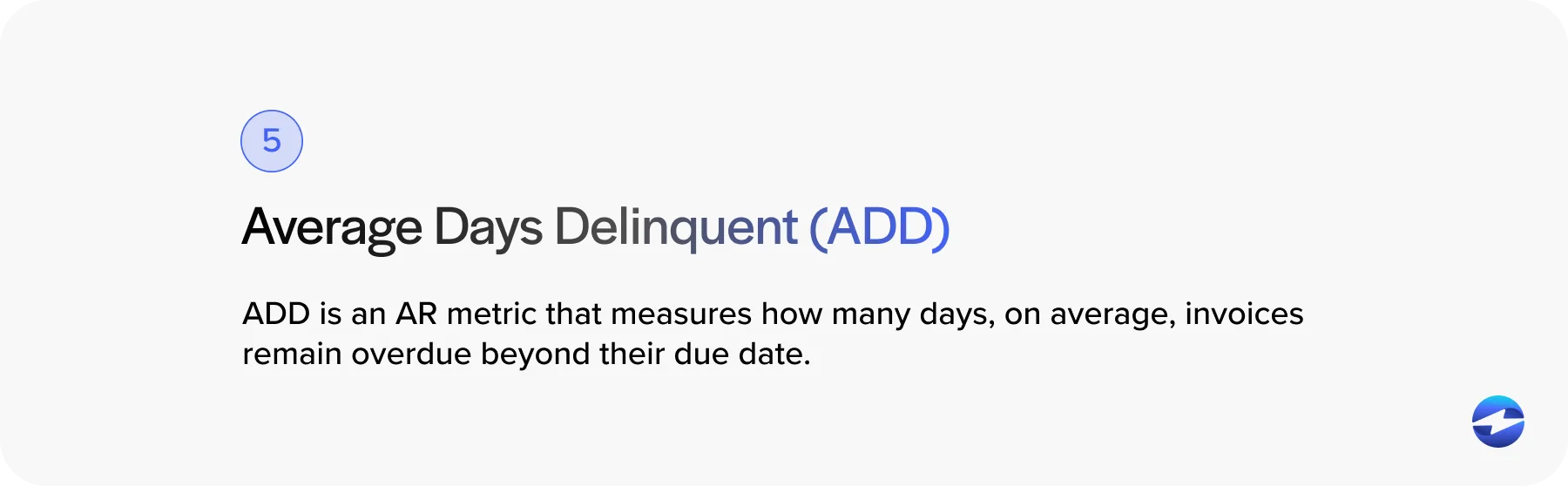 Average days delinquent definition