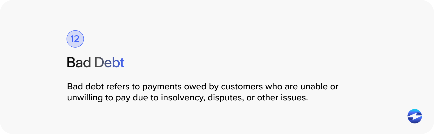 bad debt definition