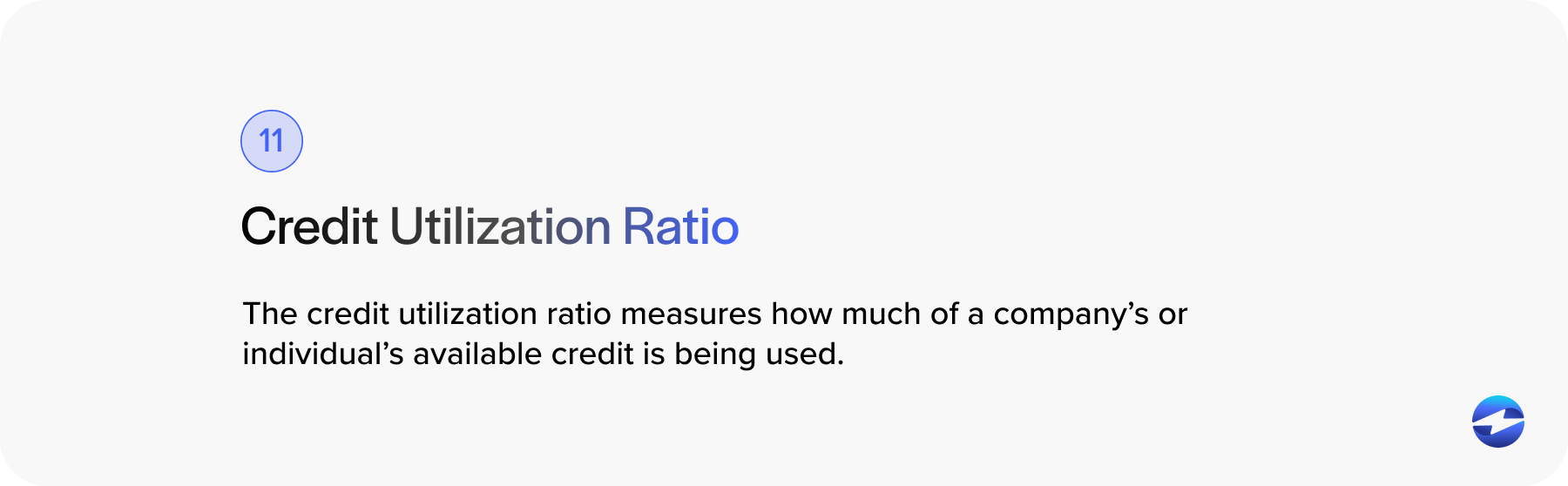 credit utilization ratio definition