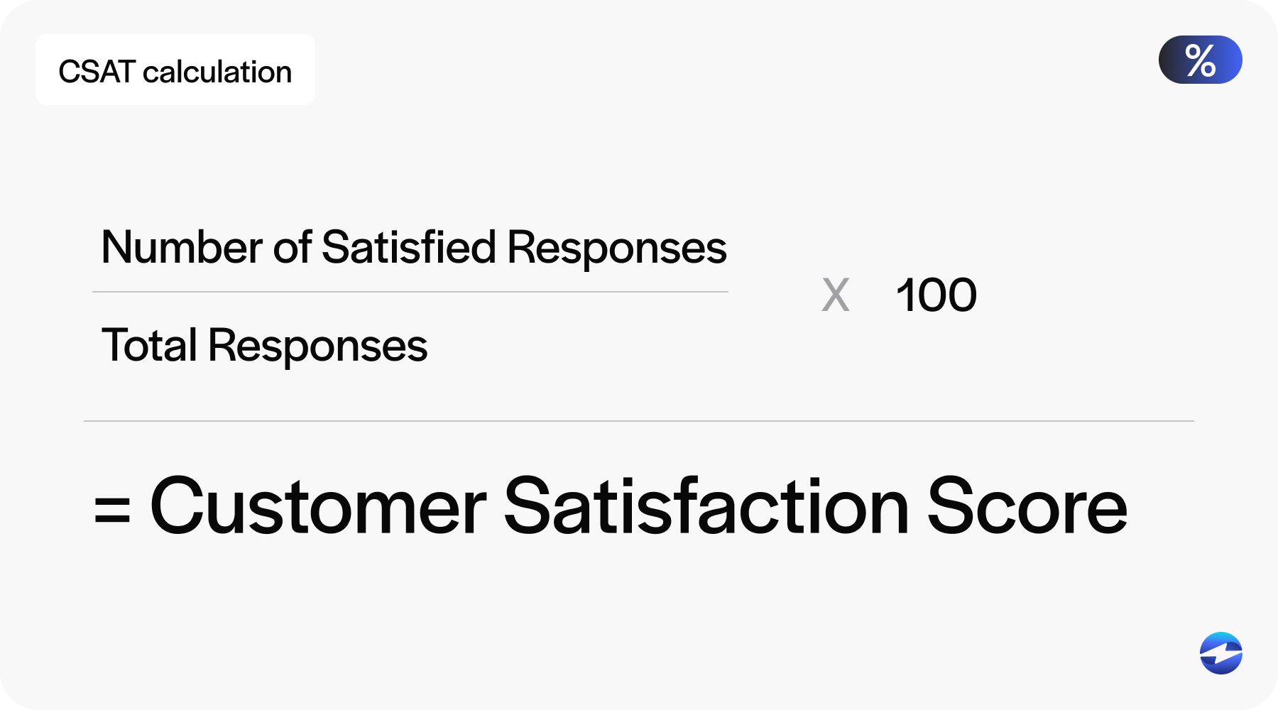 Customer Satisfaction Score Formula