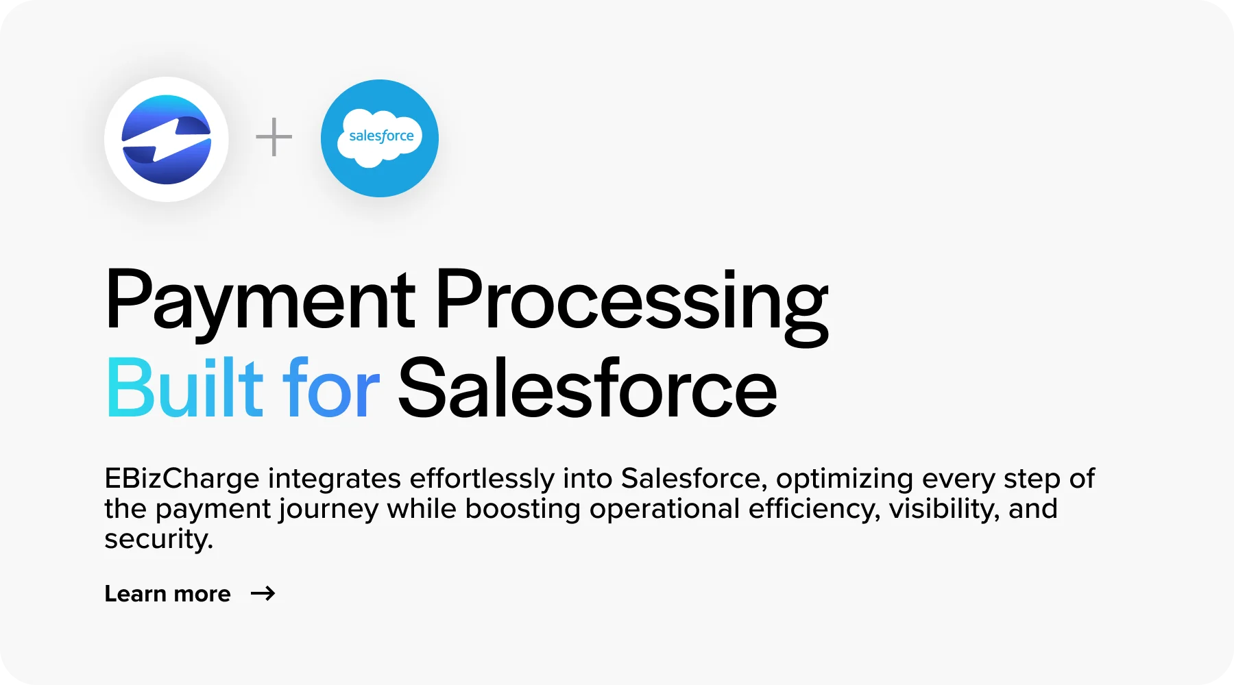 ebizcharge salesforce processing integration