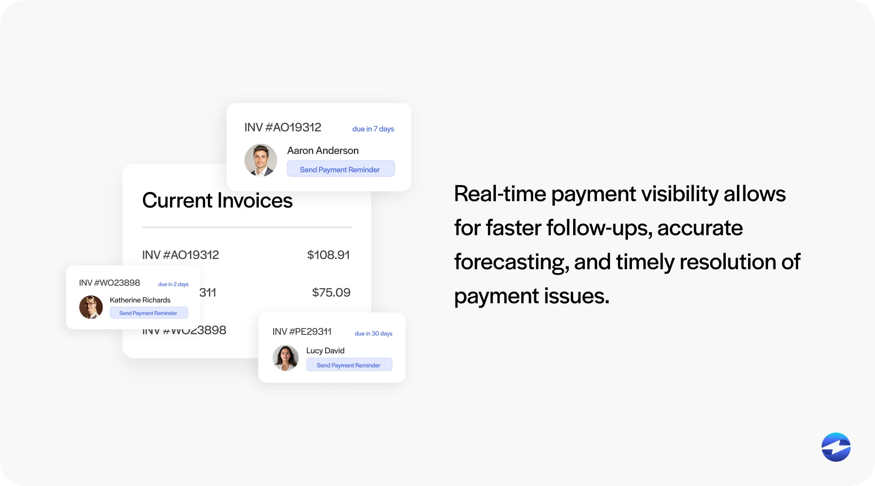 real-time payment visibility