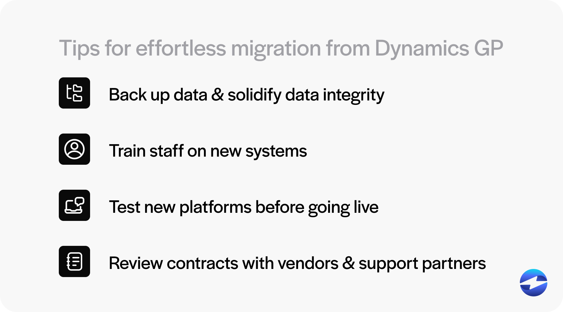 tips for migration