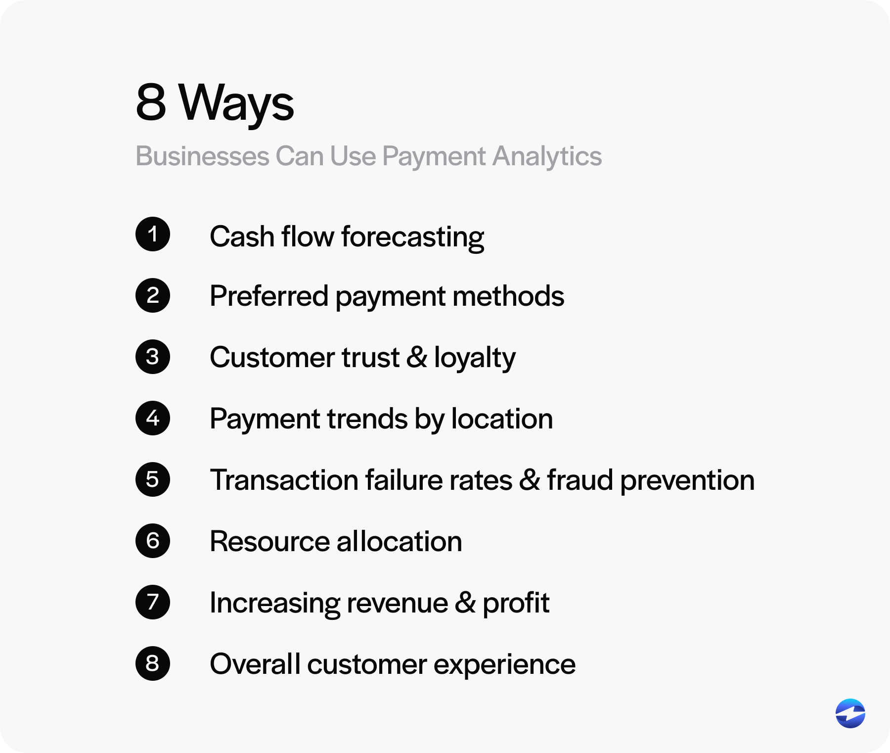 8 ways businesses can use payment analytics