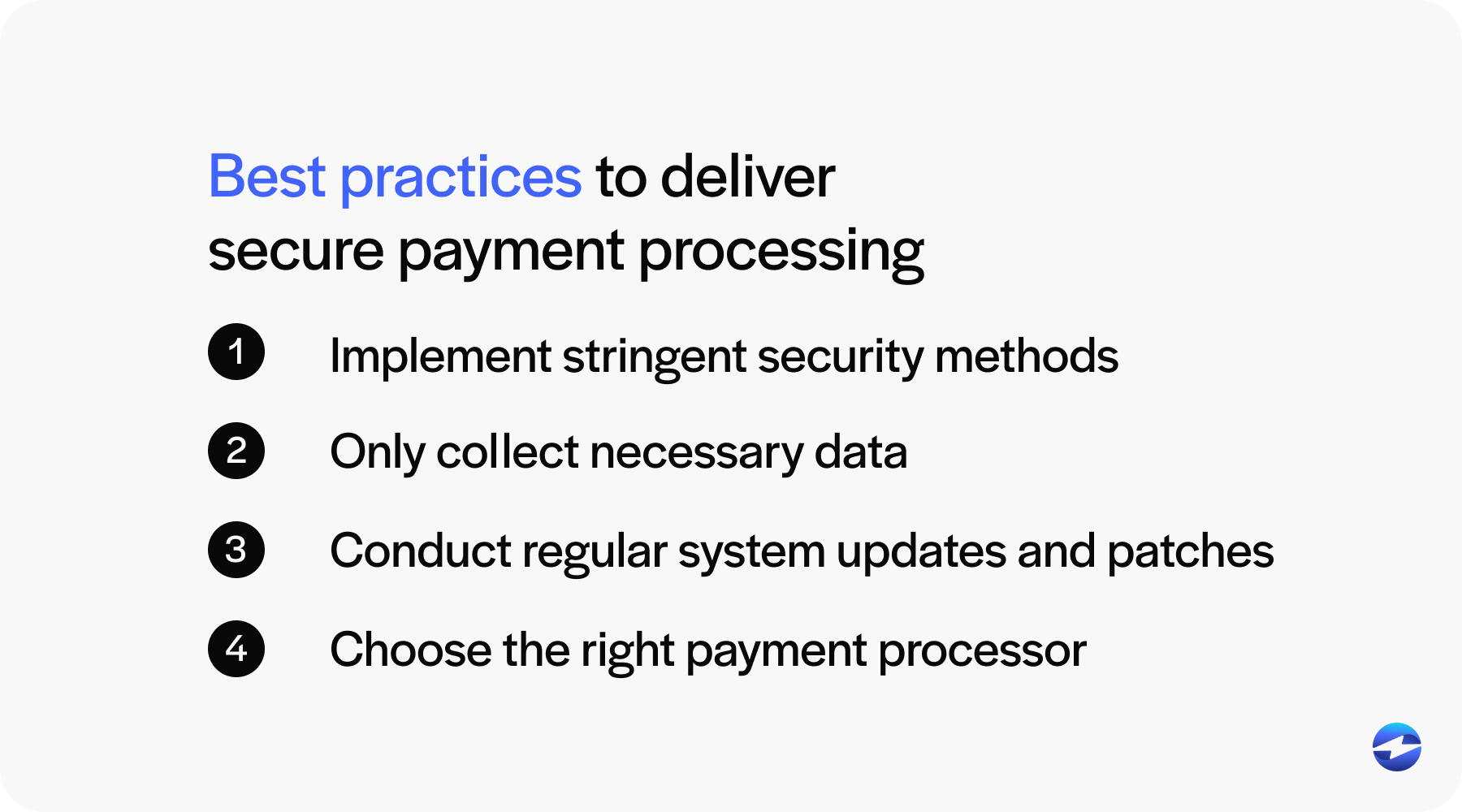 best practices for secure payment processing