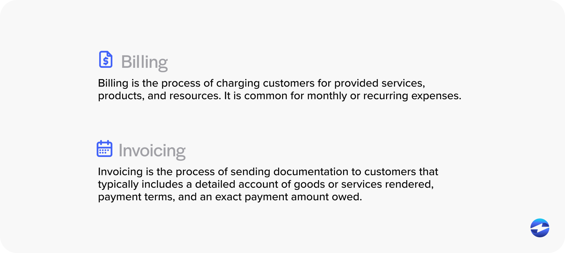 billing and invoicing definition