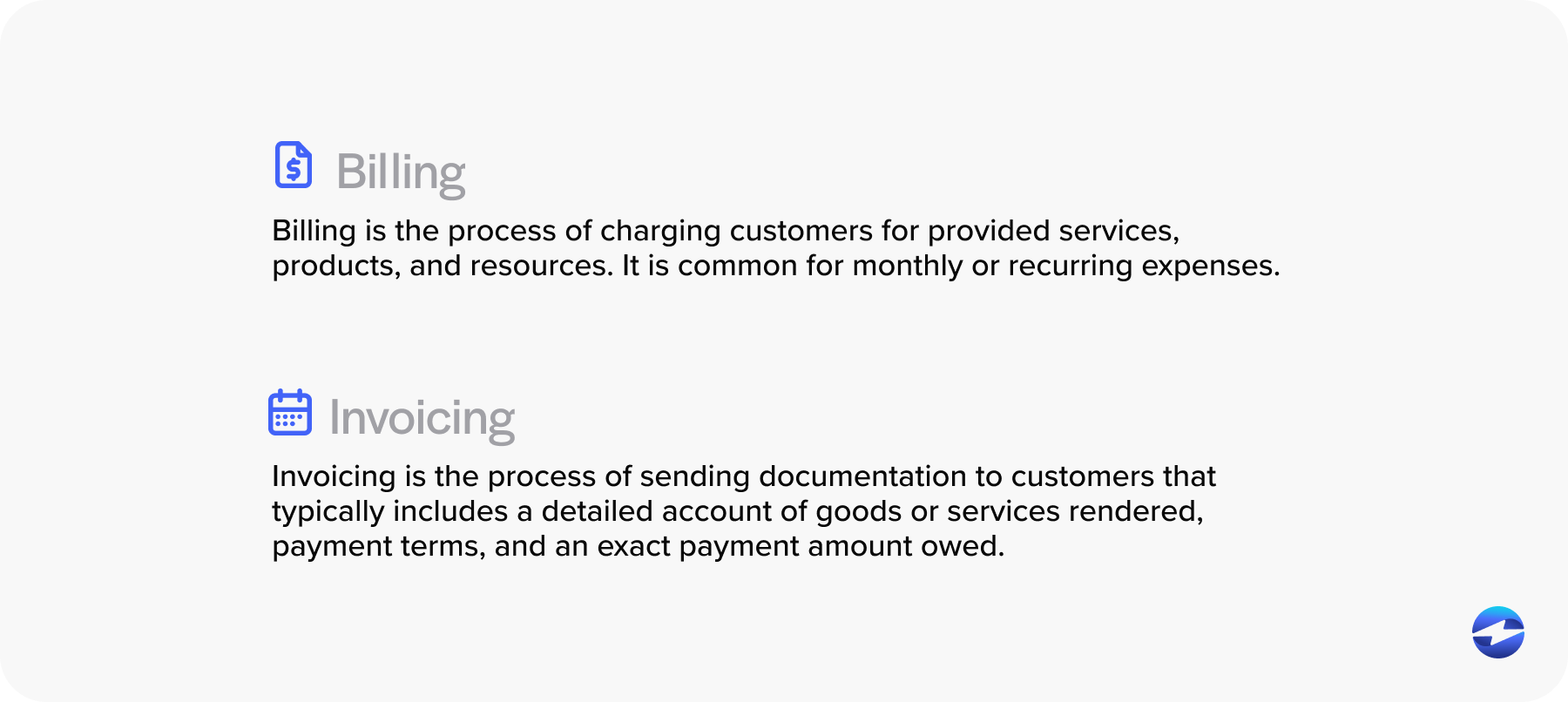 billing and invoicing definition