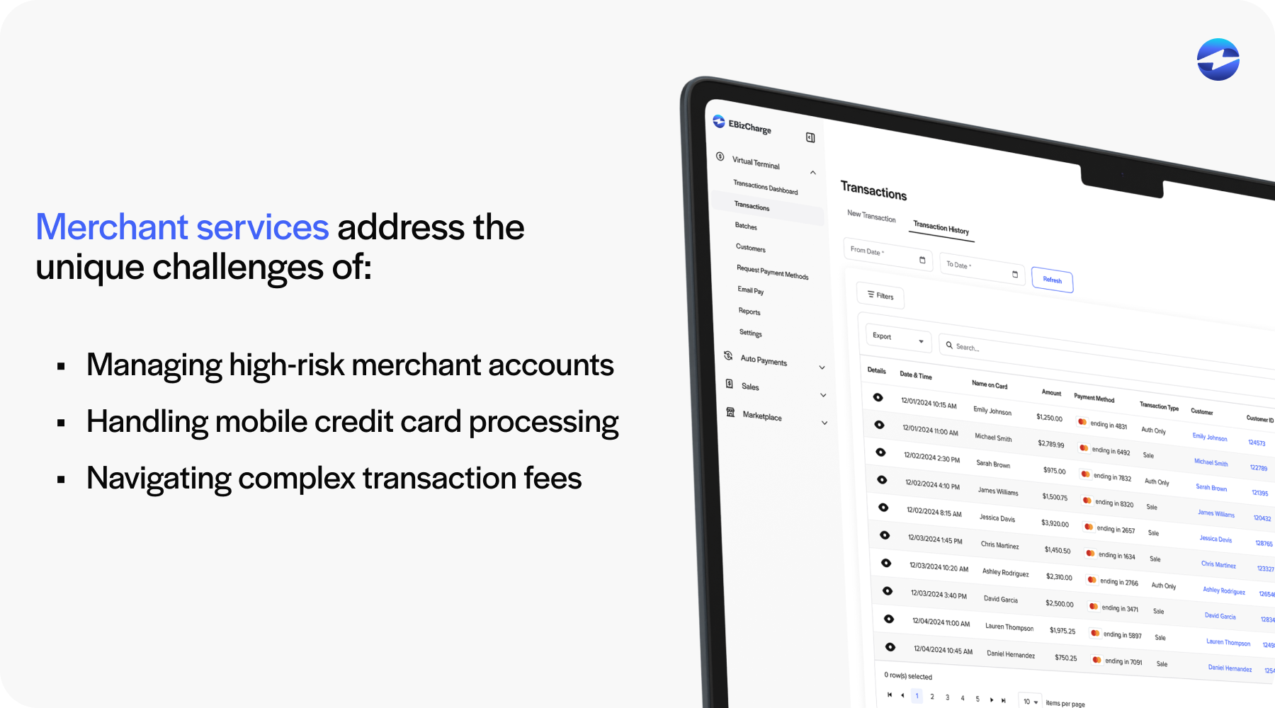 high volume merchant services