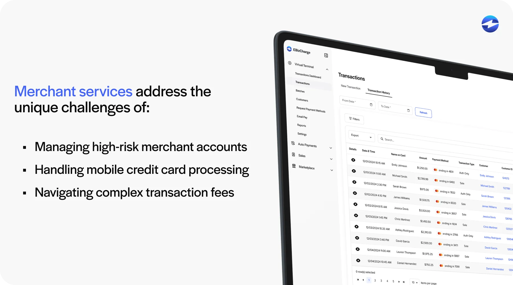 high volume merchant services