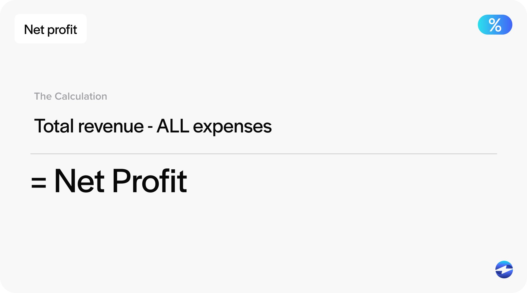 net profit calculation