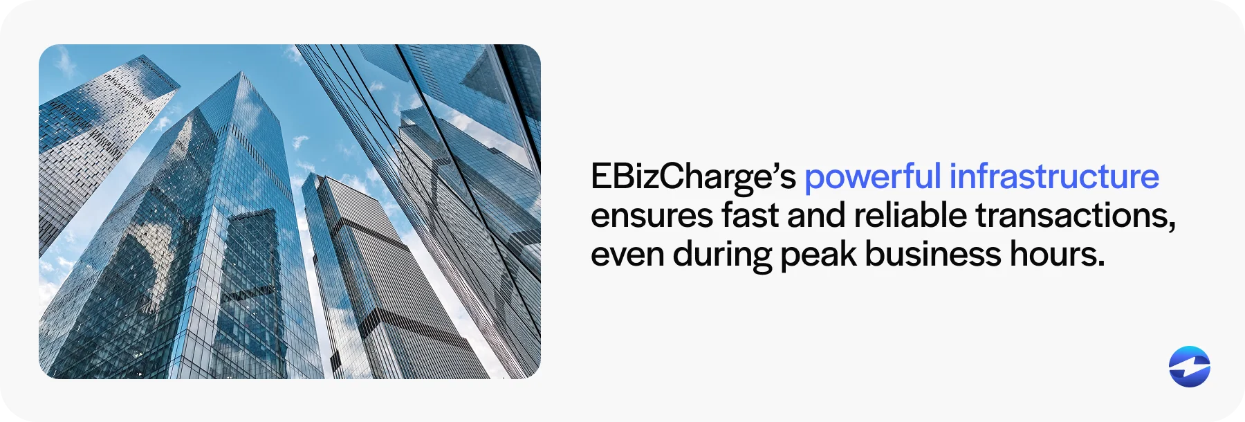 EBizCharge has a powerful infrastructure