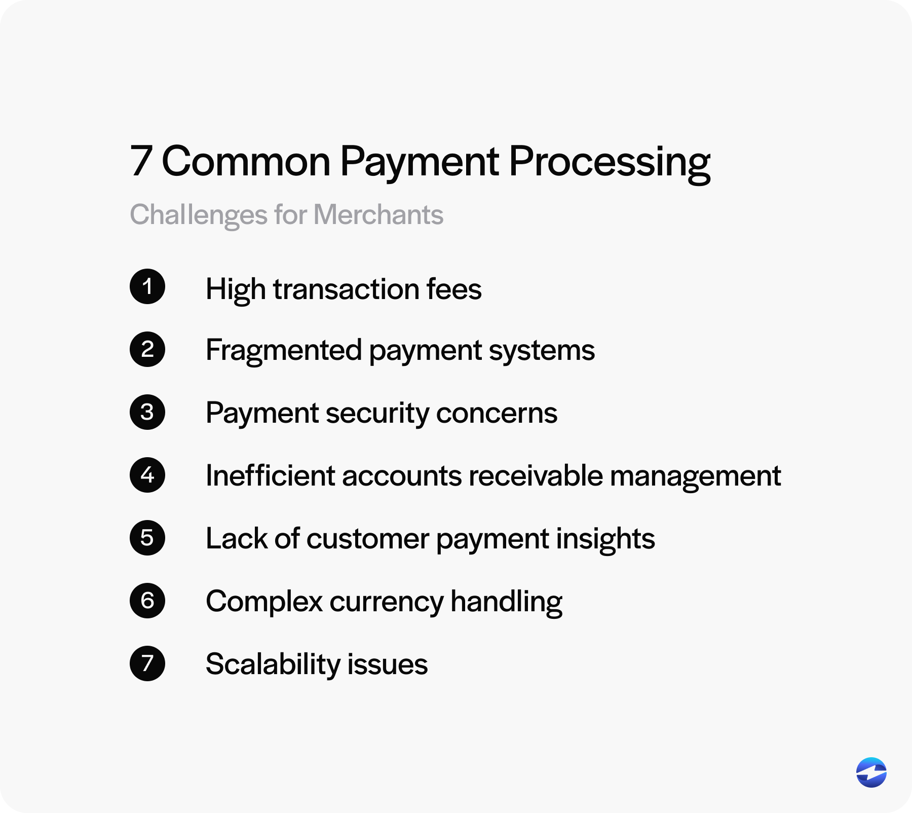 7 common payment processing challenges