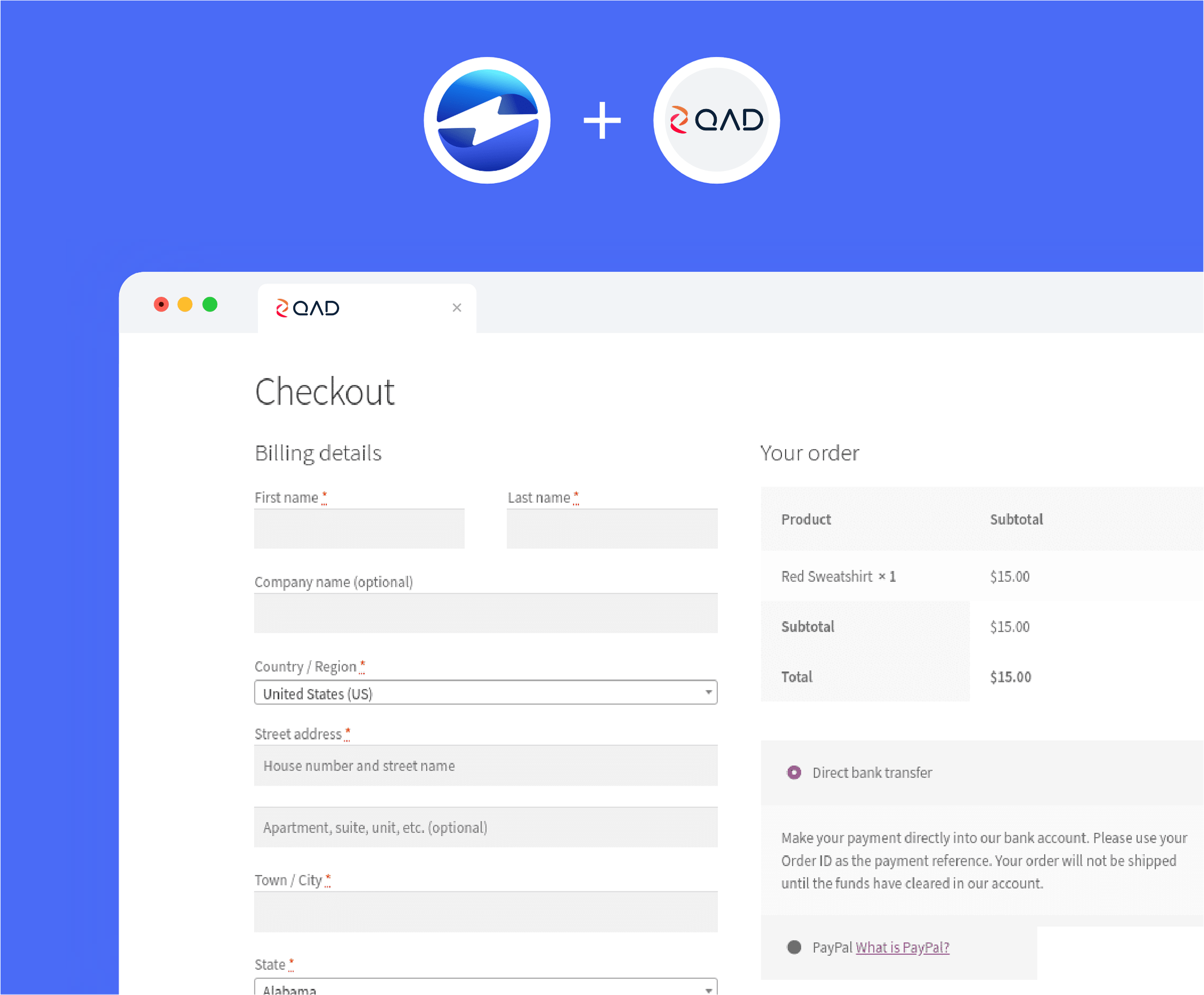 QAD Payment Page QAD Payment gateway Integration