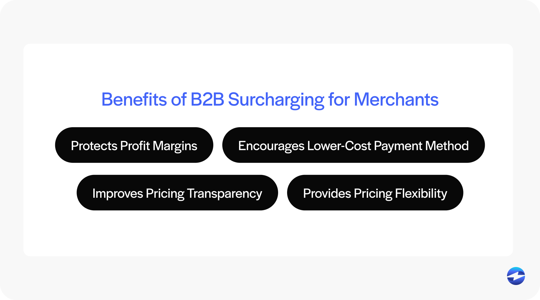 benefits of b2b surcharging