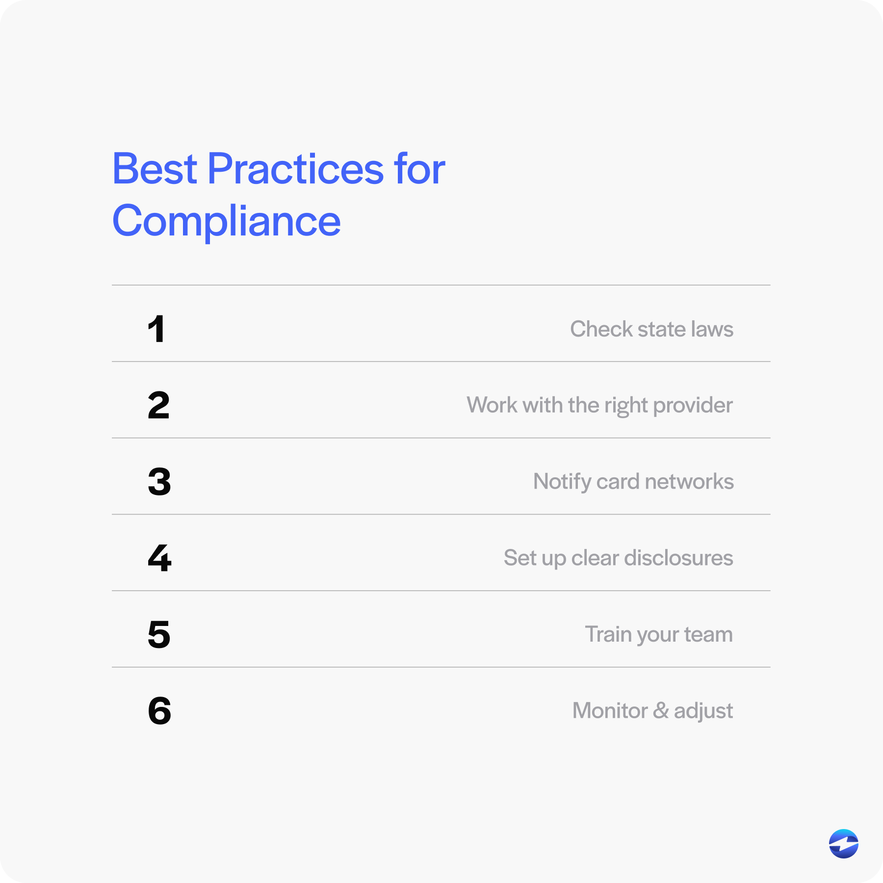best practices for compliance
