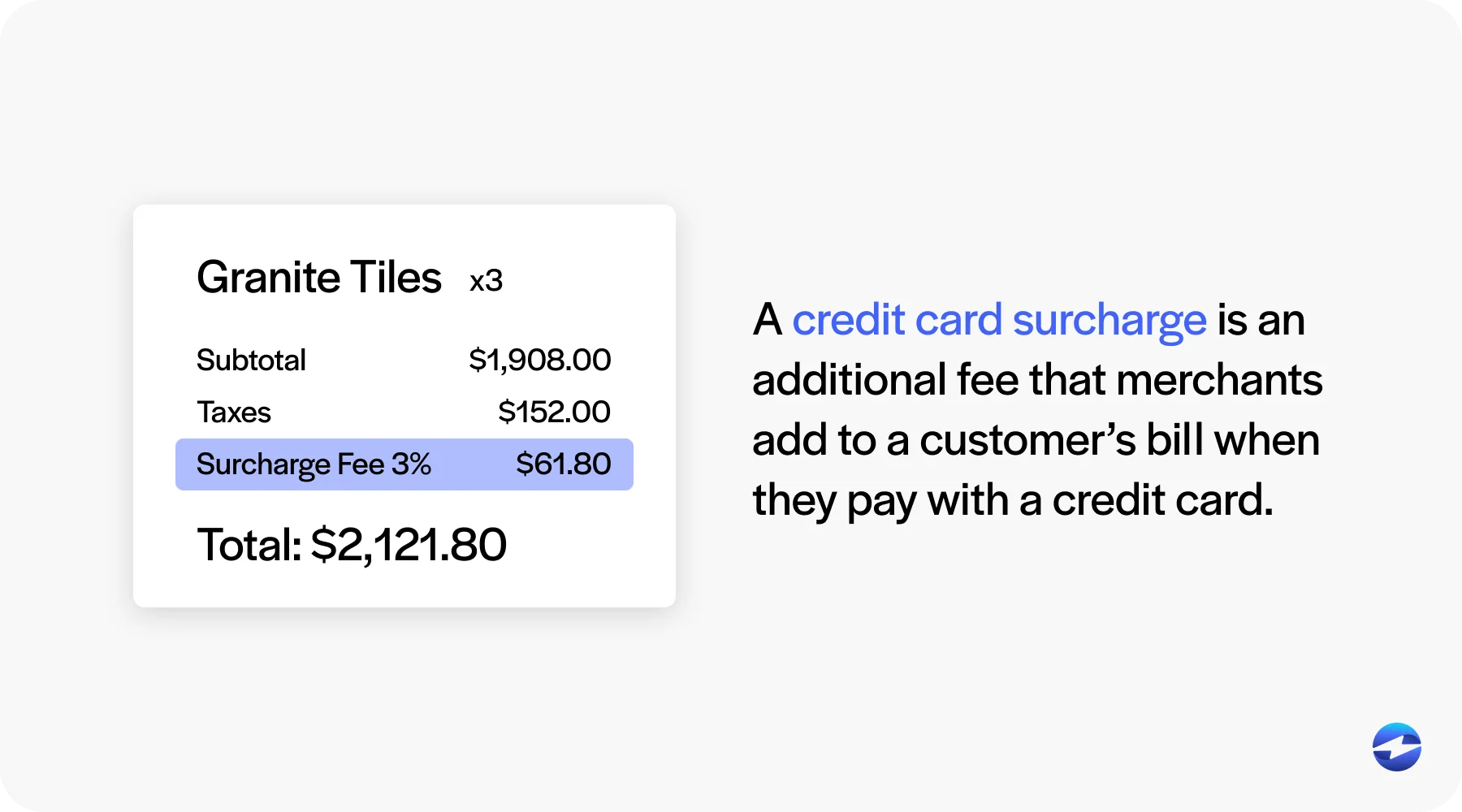 what is a credit card surcharge