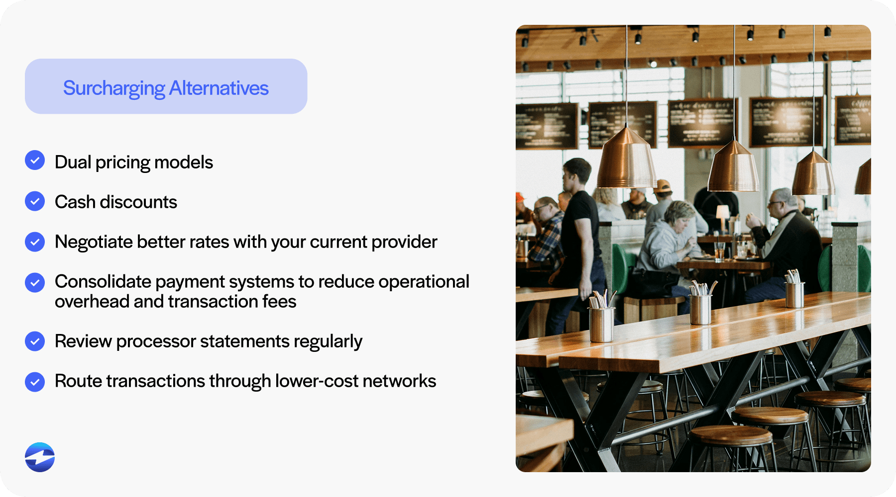 surcharging alternatives